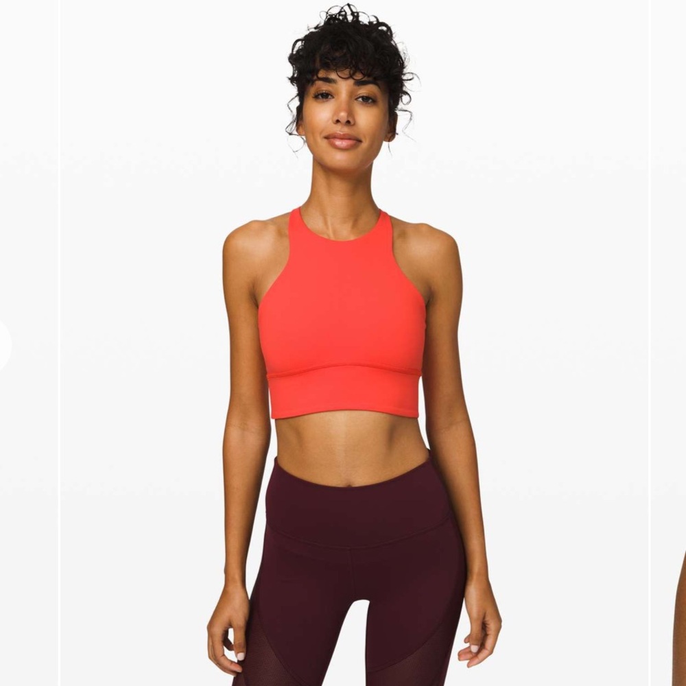 Lululemon Free To Be Moved Bra High Neck in Thermal Red - Picture 4 of 7
